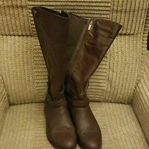 Lane Bryant brown knee high boots