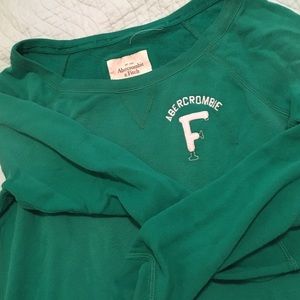 Green Abercrombie & Fitch Sweatshirt