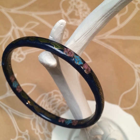 Vintage Chinese cloisonné enamel ceramic  bangle. - Picture 1 of 4