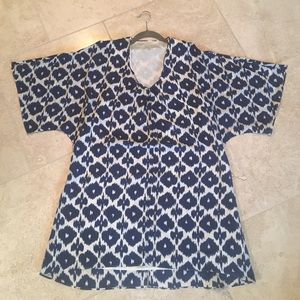 Annie Griffin Ikat Silk Tunic Dress