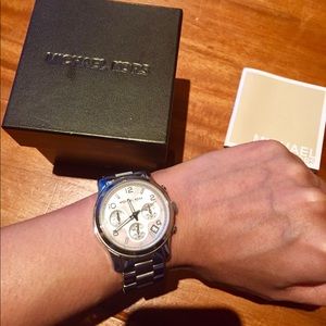 Michael Kors White Gold watch