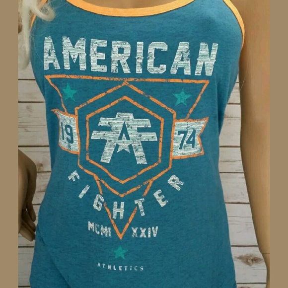 American Fighter Women's Racer Back Tank Top!!