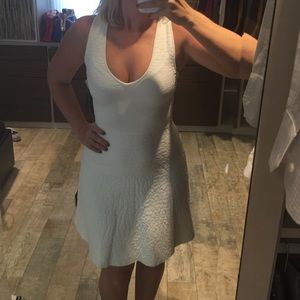 White a line dress