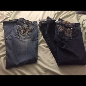 two size 29 miss mes. skinny and boot.