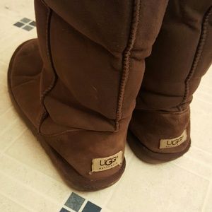 Tall chocolate UGGs