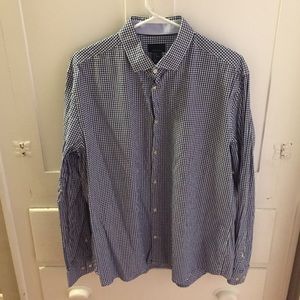 H&M long sleeve gingham shirt. Size XL.