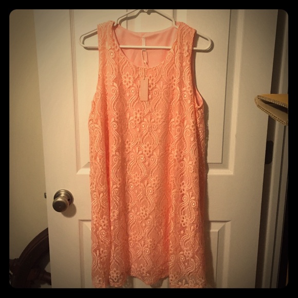 Pink Blush Lace Maternity Dress NWT