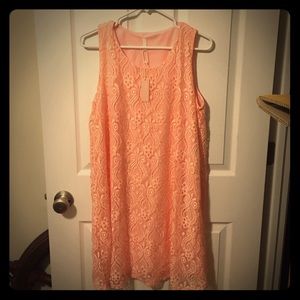 Pink Blush Lace Maternity Dress NWT