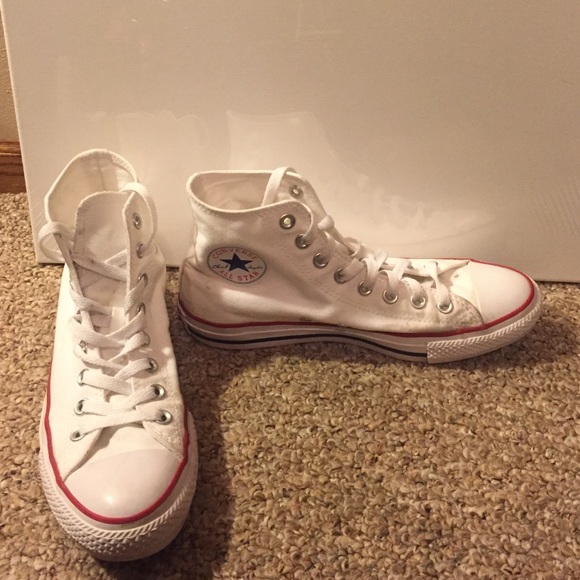 White converse size 9 womens