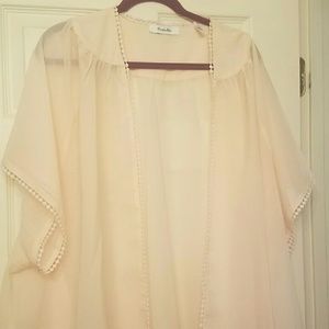 Simply Be Pom Pom Trim Kimono