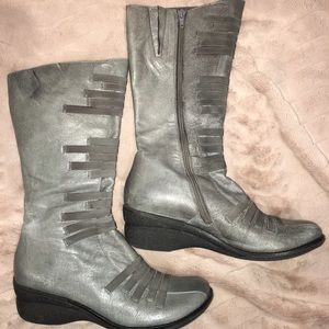 Miz Mooz gray leather boot 41 / 10