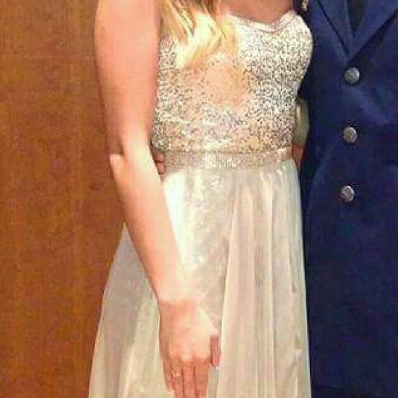 Stunning gold La Femme gown