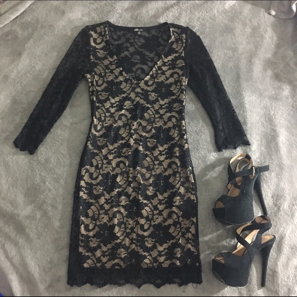 Black lace dress