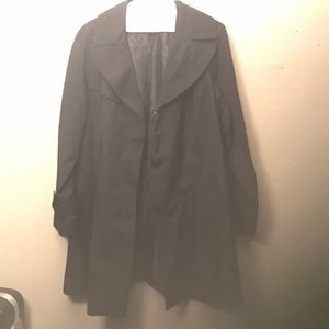 Women's black DKNY trench coat
