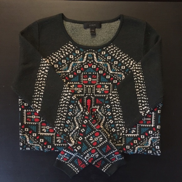 J.Crew pullover patterned sweater