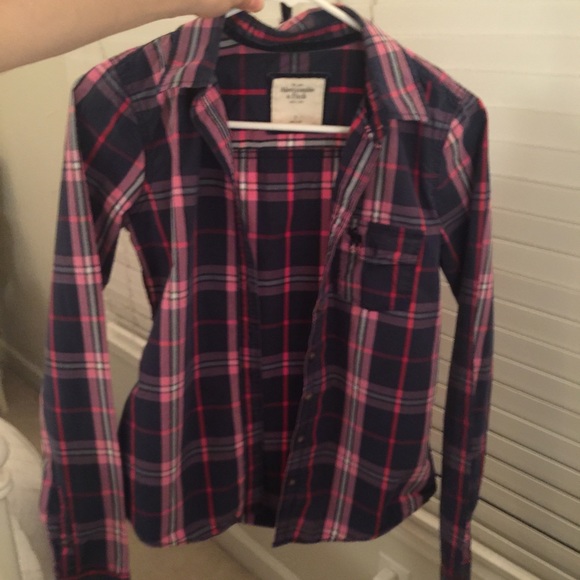 A&F Plaid Shirt, Size S