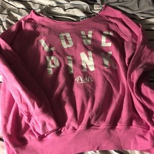 Vs pink slouchy shirt