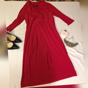 ABS by Allen Schwartz 3/4 Length Sleeve Dress