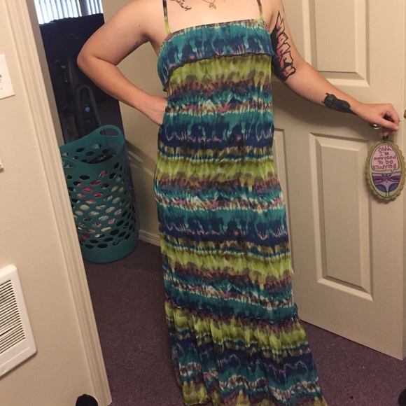 Medium women's dress hippie vintage so cute