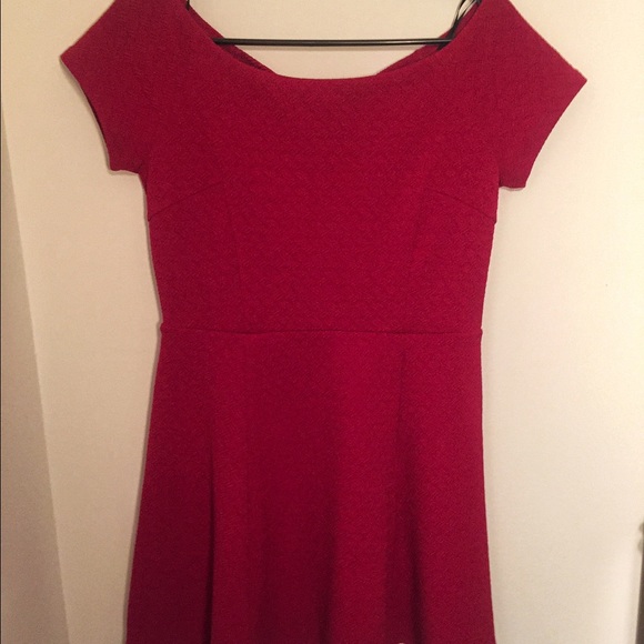 Red A-Line Dress - Picture 2 of 3