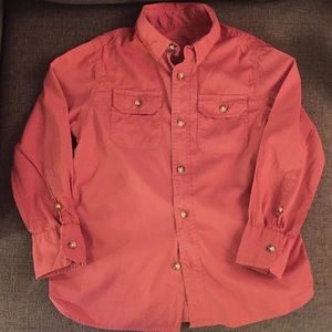 CrewCuts Lightweight Oxford in Rose Sz 6/7