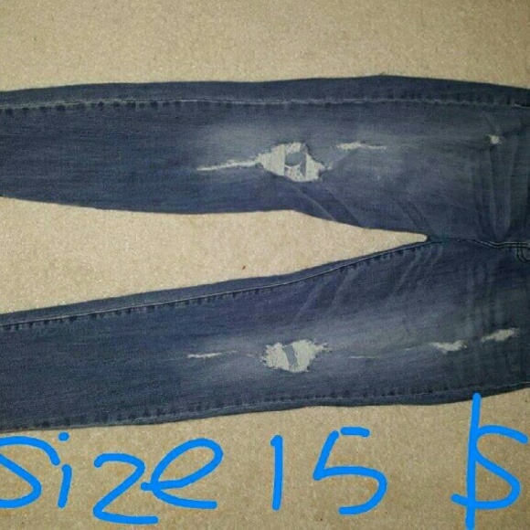 Blue jeans skinny