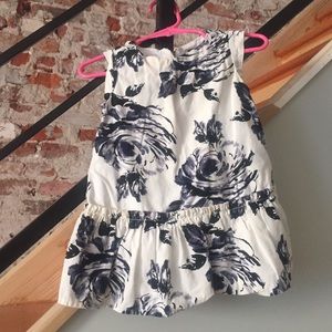 Blue and White bubble dress