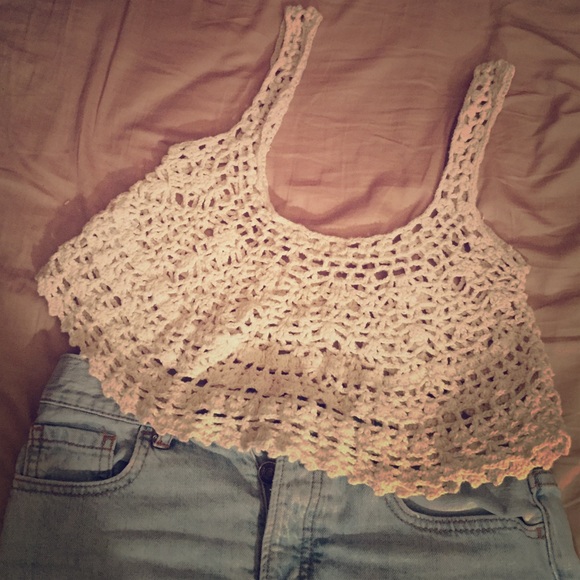 LF crochet crop top tank