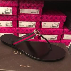 GUCCI 388427 Women's GG Nylon Web Sandal, 10.5
