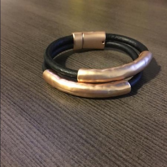 Leather Layered Bracelet