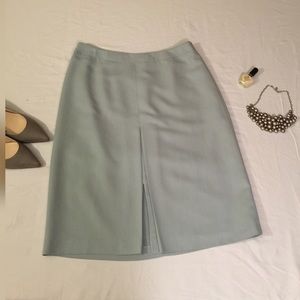 Classic Front Pleated Pencil Skirt