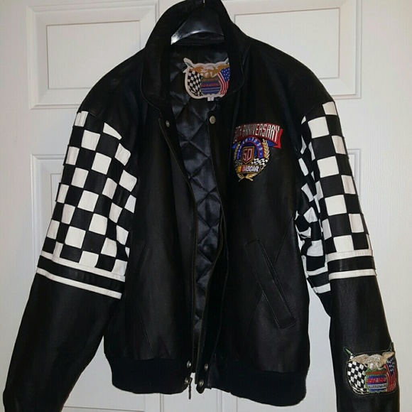 Black leather jacket
