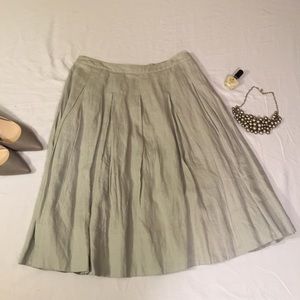 Beautiful Soft Pleated Linen Skirt