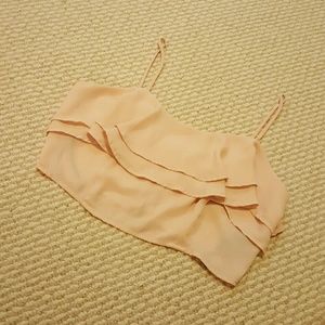 Strawberry Cream Ruffled Crop Top