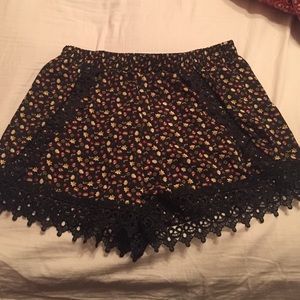 Lace shorts