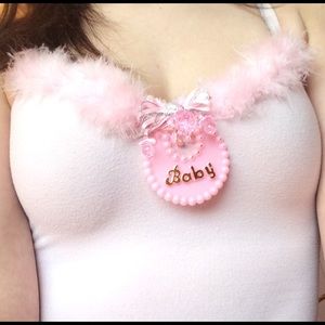 BABY PINK FUR LINED BODYSUIT ❤️