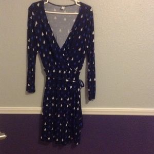 Sailboat wrap dress
