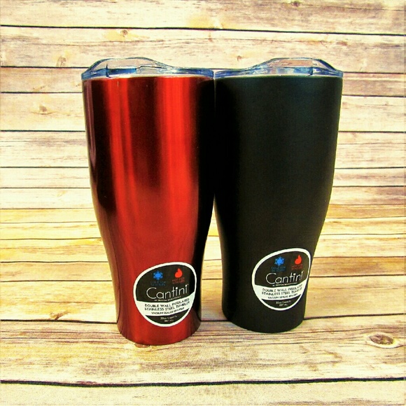 BLACK 30 OZ Double Wall Vacuum Tumbler