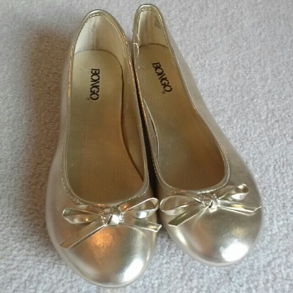 New Gold Ballerina Flats Siza 8