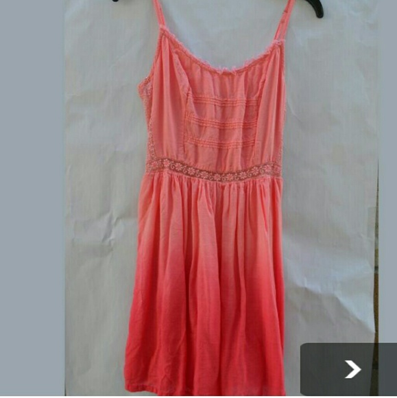 Hollister coral ombre dress