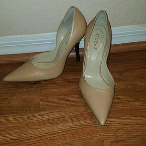Nude Guess high heels