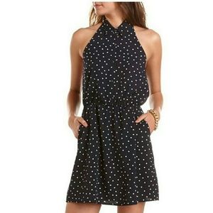 Polka dot halter dress by Charlotte Russe