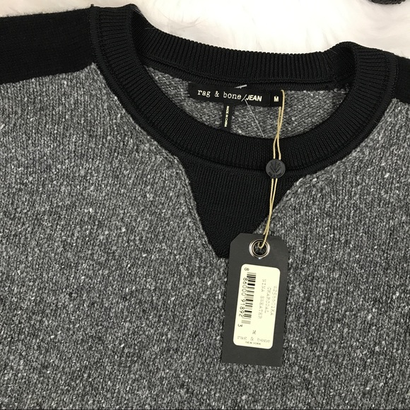 LAST RAG & BONE grey + black sweater - Picture 3 of 7