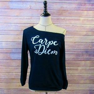 Navy Over the Shoulder Tee