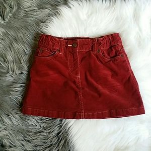 // MINI BODEN ● RED CORDUROY SKIRT