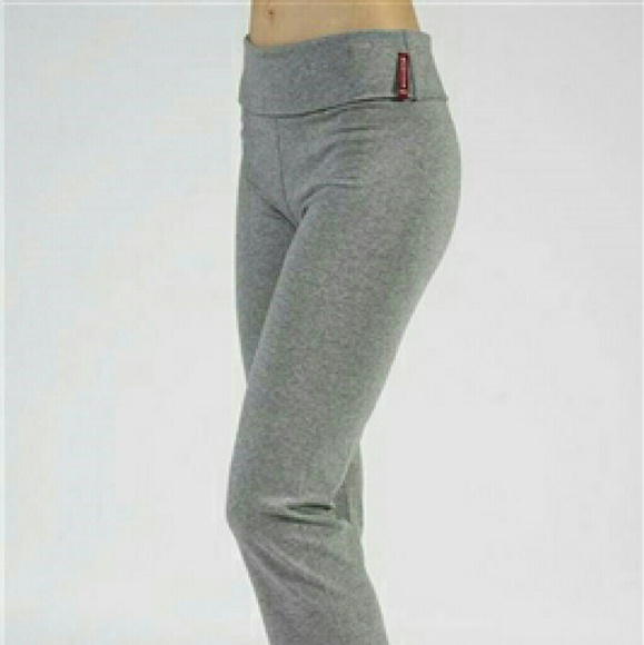 Plus Size Capri Yoga Pants Grey