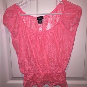Pink Lace Top
