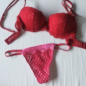 Victoria's Secret PINK bra & V string