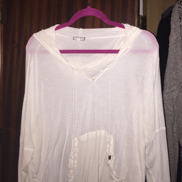 Ivory Light Weight Hoodie