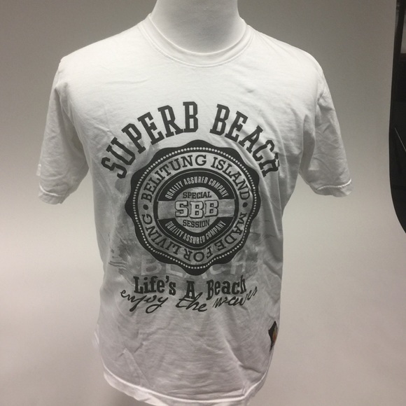 Men White And Black Graphics Short-Sleeved T-Shirt